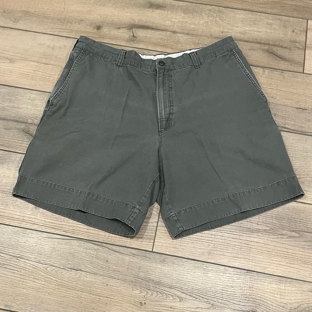 Sz 38 Columbia Mens Cargo Shorts Canvas Hiking Camping Zipper Pocket Cotton Gray